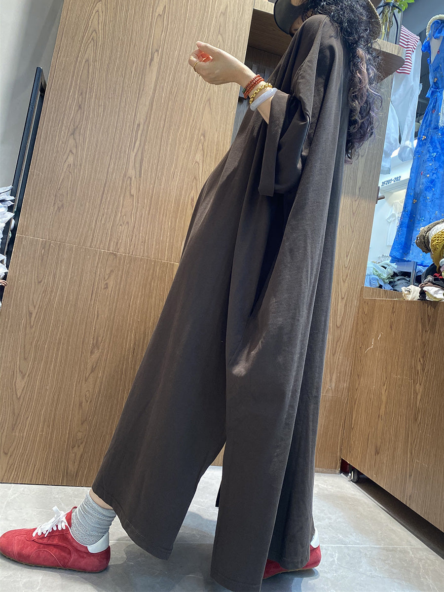 Cotton Color Dress O-Neck Pure Women Casual Maxi Summer