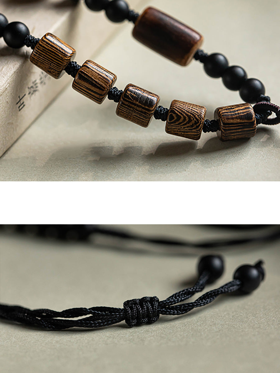 Women Necklace Wooden Bead Bodhi Ethnic