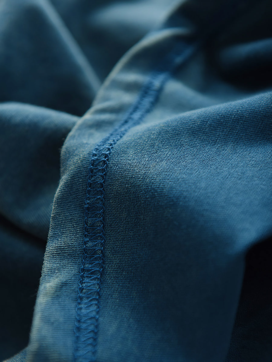 Women Shirt O-Neck Casual 100%Cotton Summer Pure Color