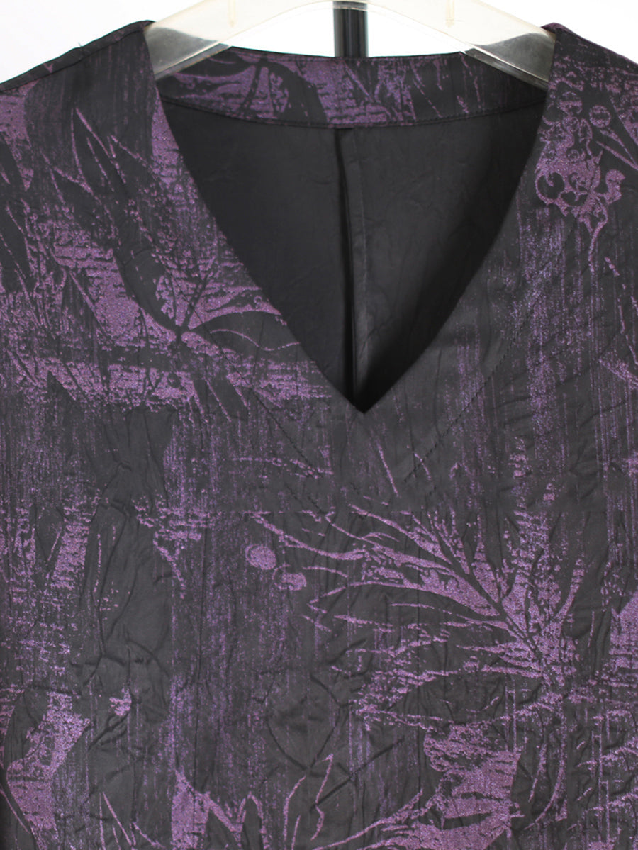 Suits Summer V-Neck Loose Vintage Flower Women