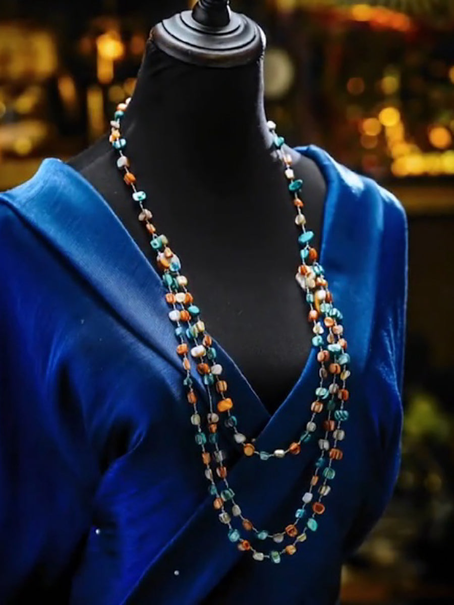Shell Multilayer Bohemia Necklace Colorful Stone