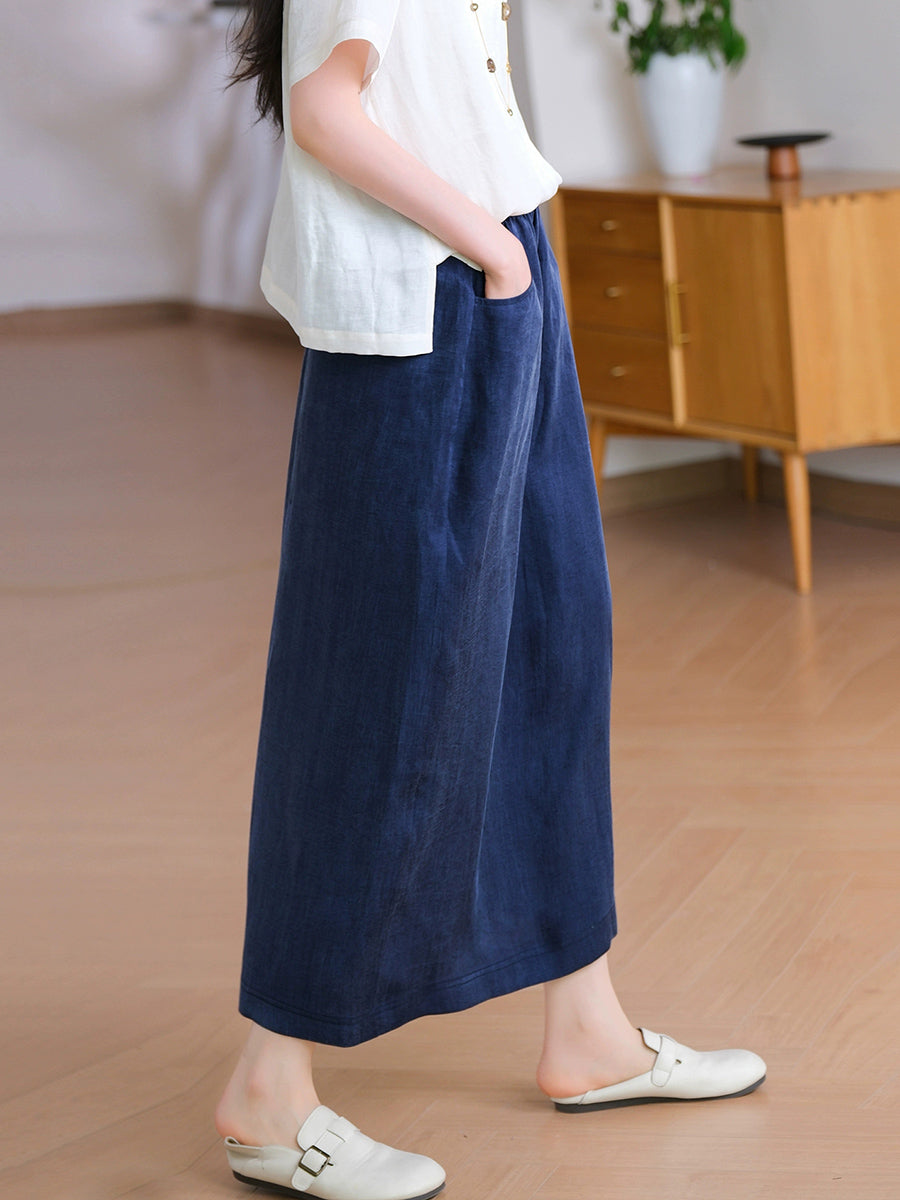 Women Pure Skirt Linen Summer Color Straight