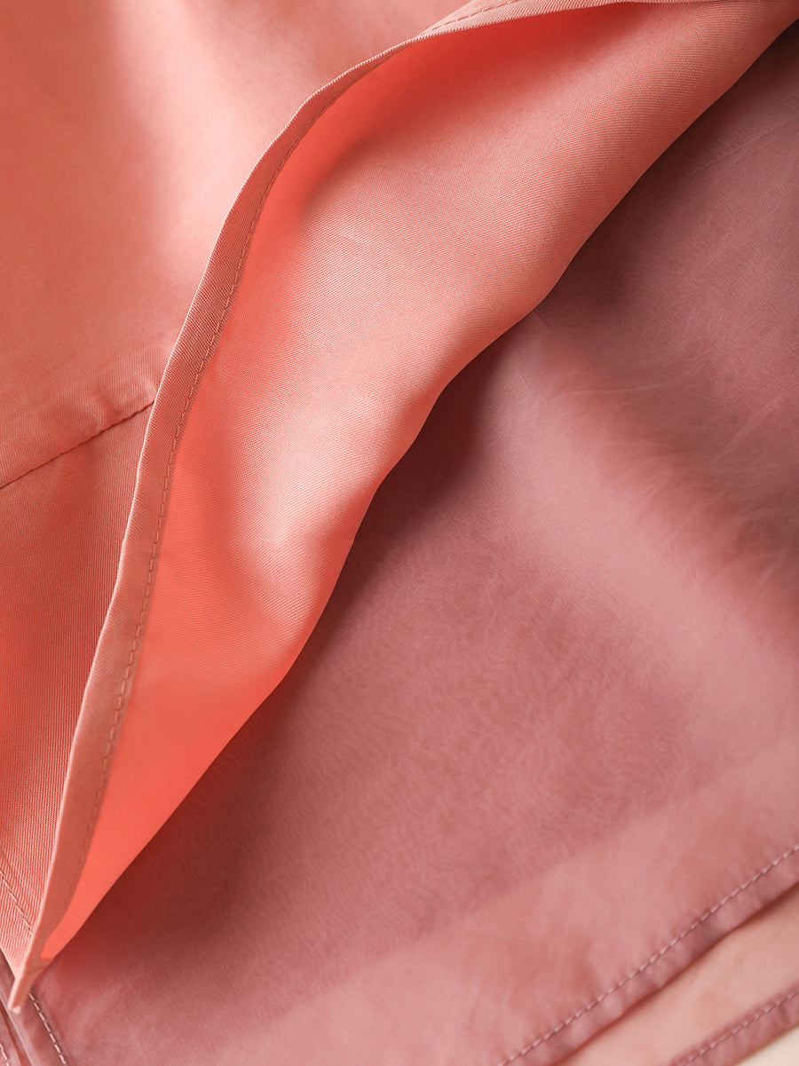 Shirt Color Women Summer Spliced O-Neck Artsy Pure