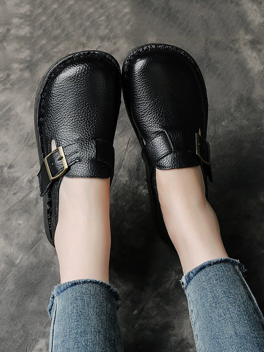 Low Casual Women Leather Pure Shoes Heel Color