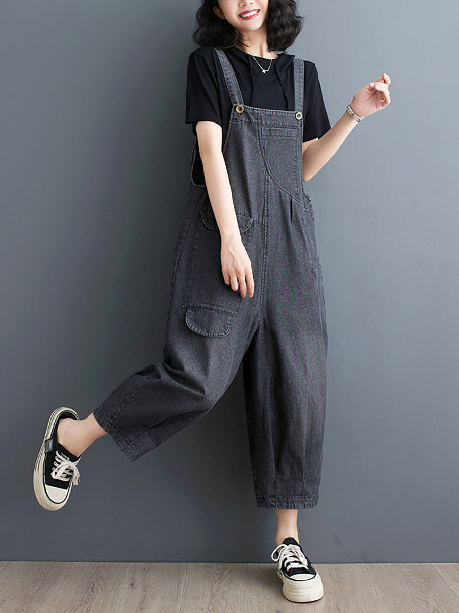 Frauen Sommer Feste Beiläufige Lose Denim Overalls XX1050