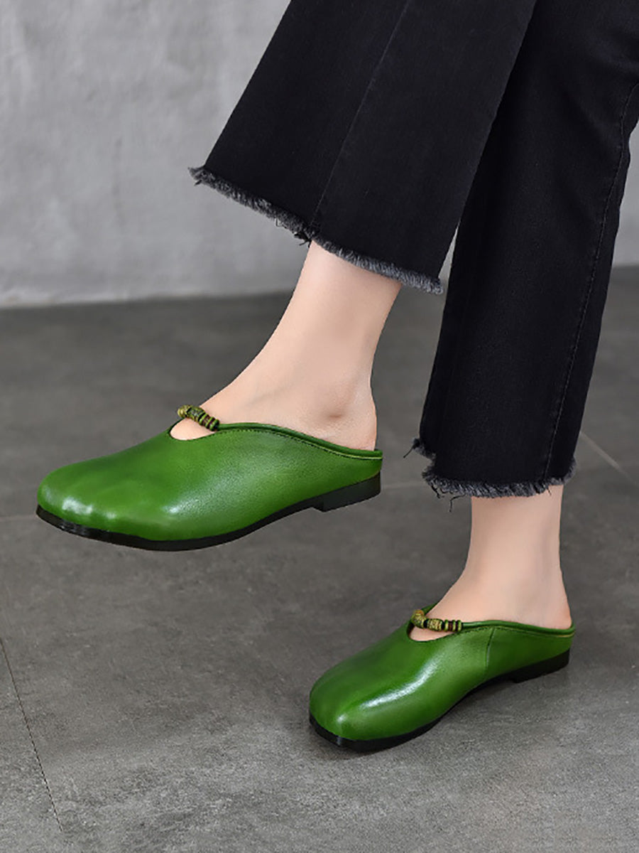 Sandals Soft Vintage Summer Women Leather