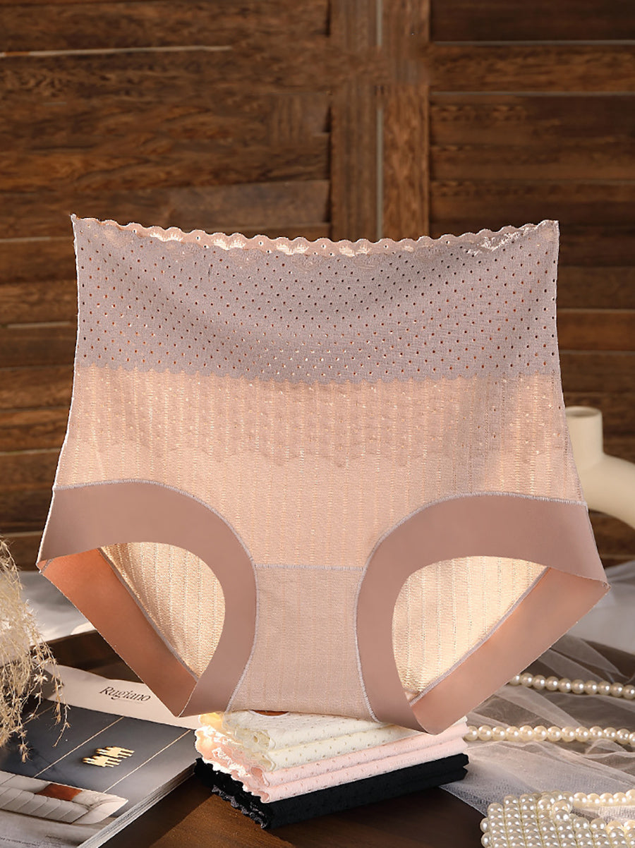 4 High Women Pieces Underwear Waist Summer Color Pure