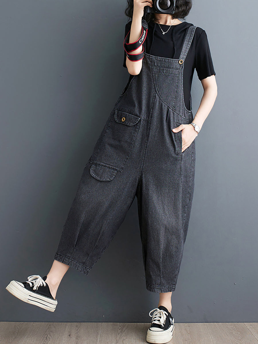 Frauen Sommer Feste Beiläufige Lose Denim Overalls XX1050