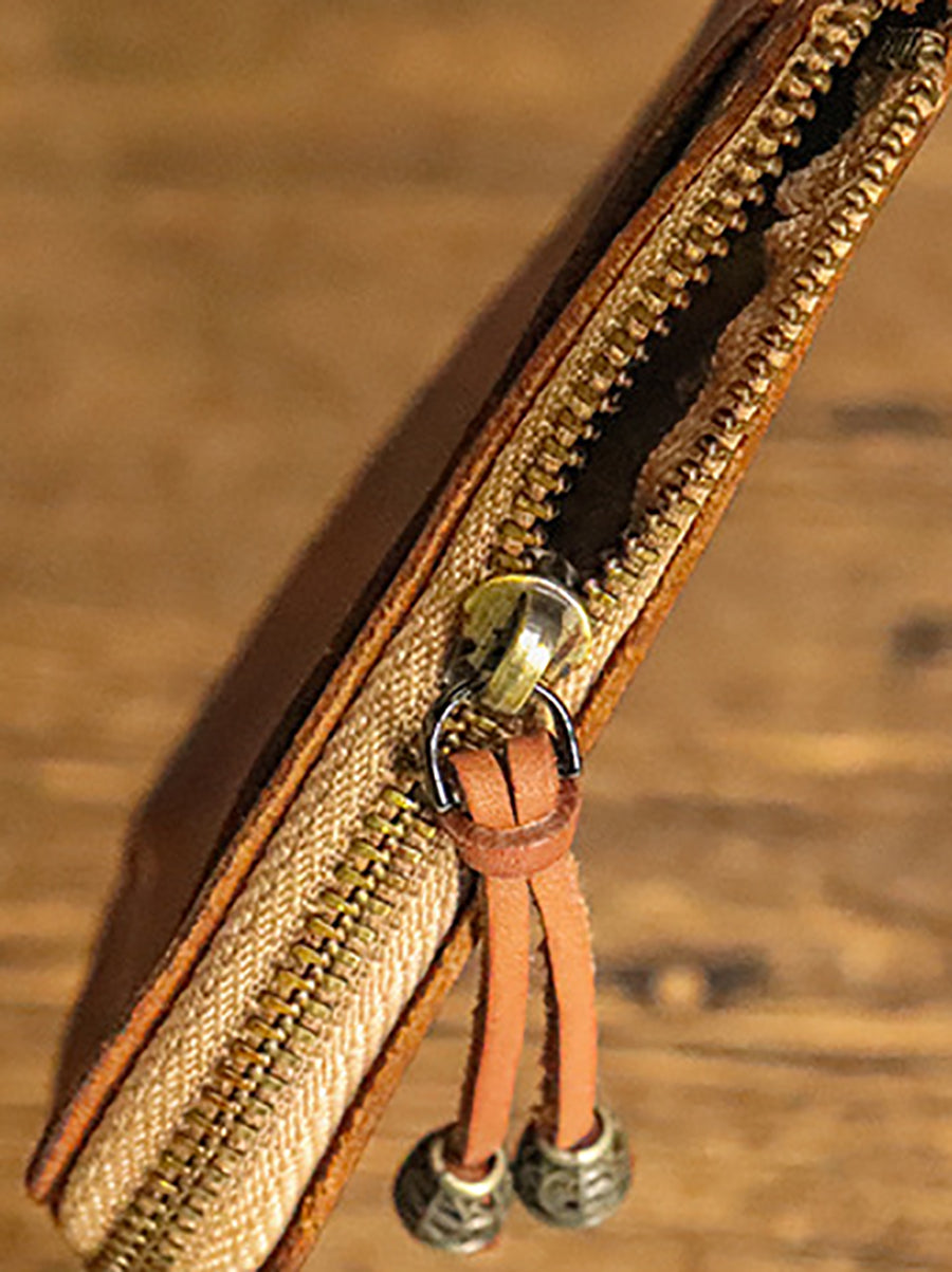 Leather Genuine Women Square Coin Purse Casual