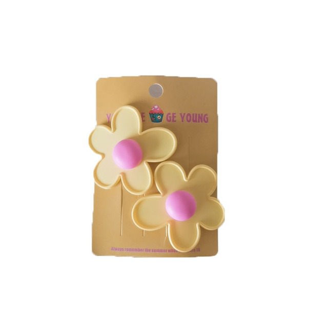 Cute Flower Abstract Hair Clips