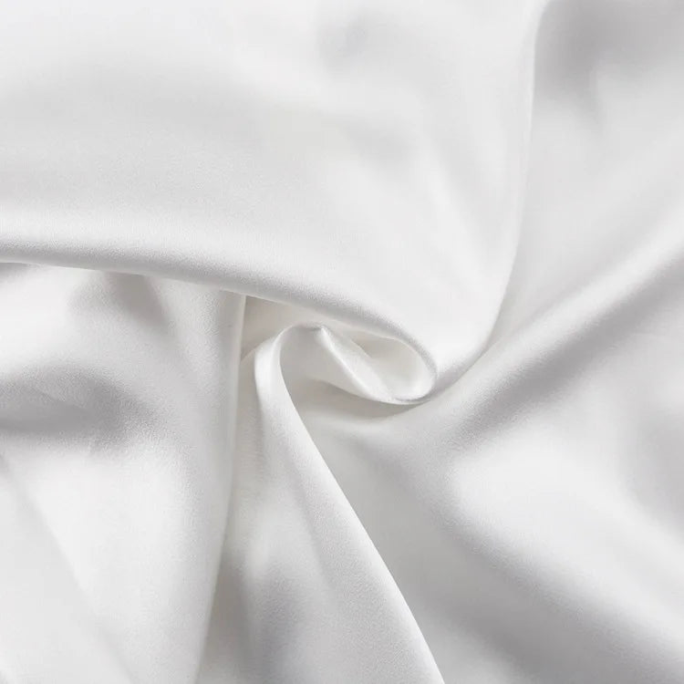 Sleeve Shoulder Satin Off Lapel Tie Party with White Top Long