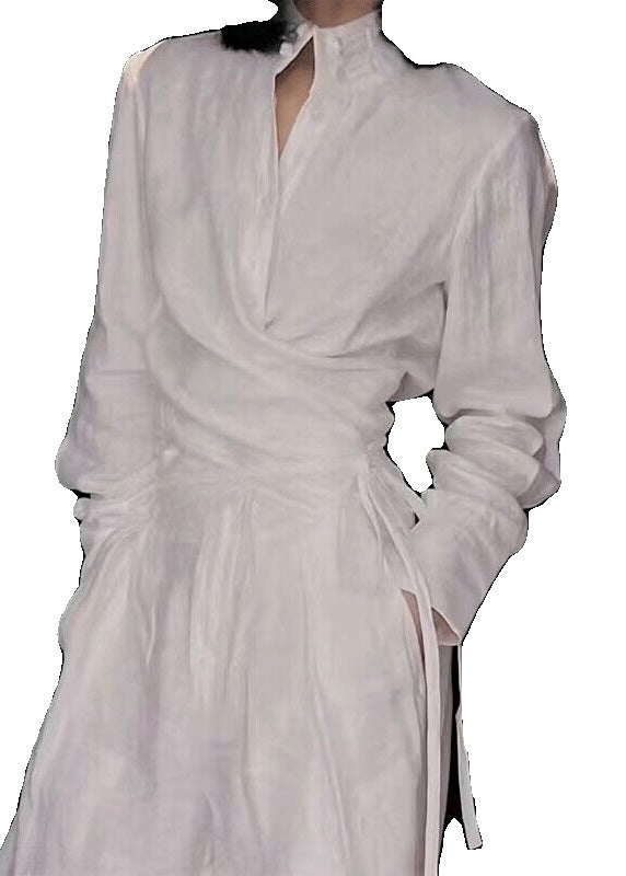 Lace Set Stand Two Up Piece Collar White Suit Linen Original