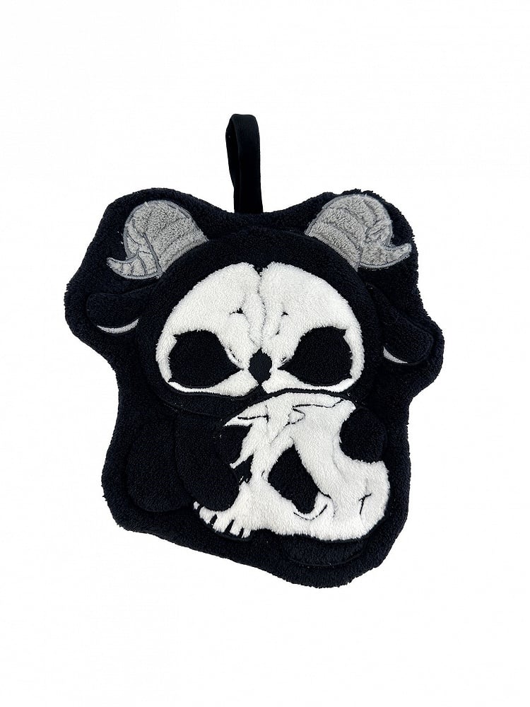 Black and Hand Gothic Reaper White Grim Towel