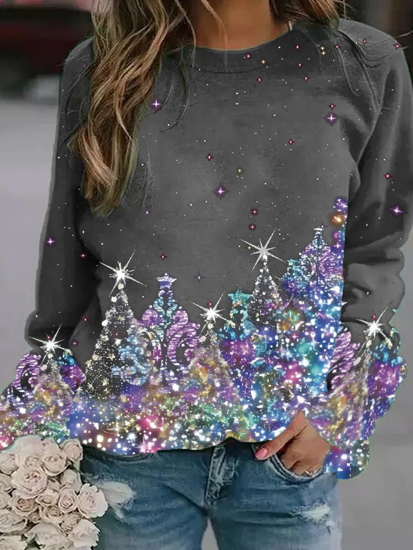 Christmas Holiday Regular Fit Crew Neck Casual Sweatshirt GA38