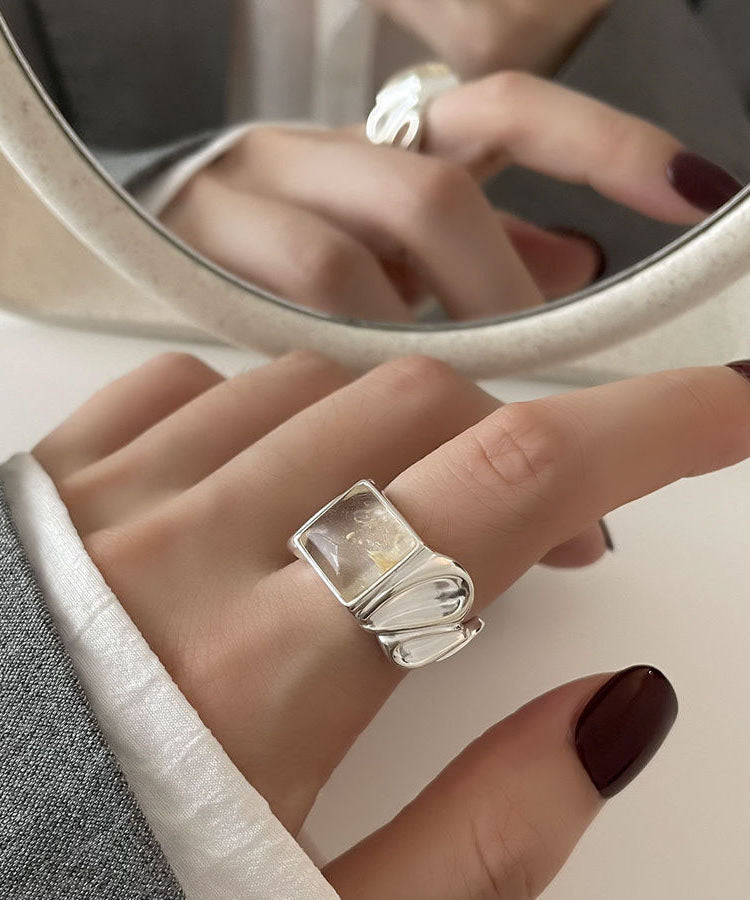 Sterling New Silver And Wrapped Silk Wrinkled Edges Candy