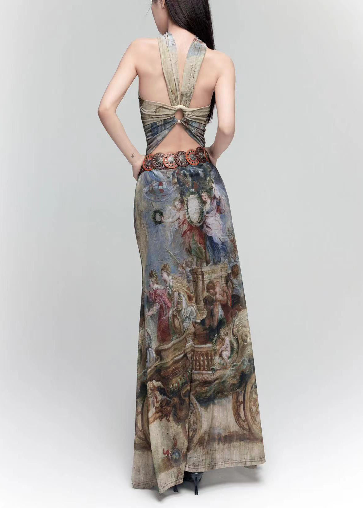 Shoulder Design Photo Color Long Cold Dress French Original Tulle