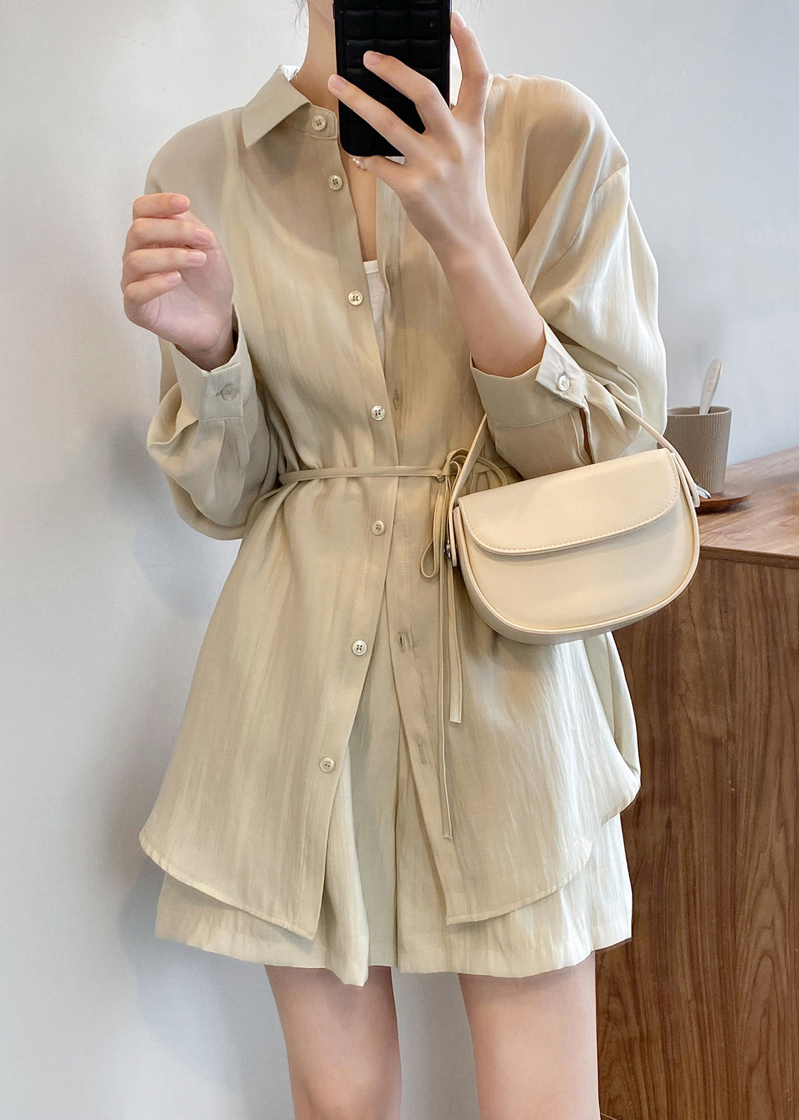 Silk Spring Lace Light Solid Pieces Women Two Up Green Set