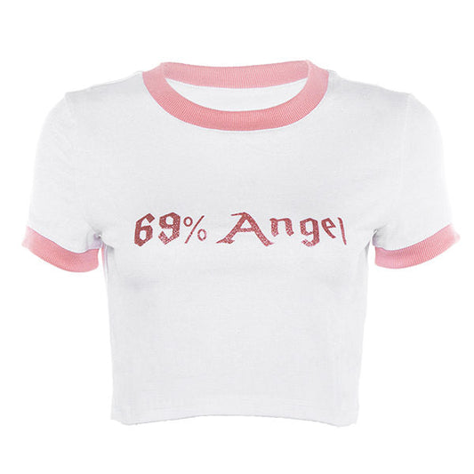 Rosa Engel Crop T-Shirt