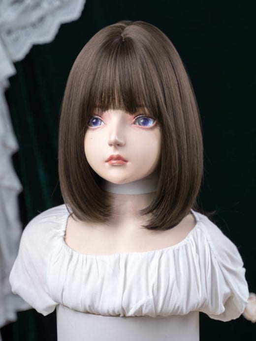 Bangs With Dark Brown Synthetic 40CM Length Wig Air