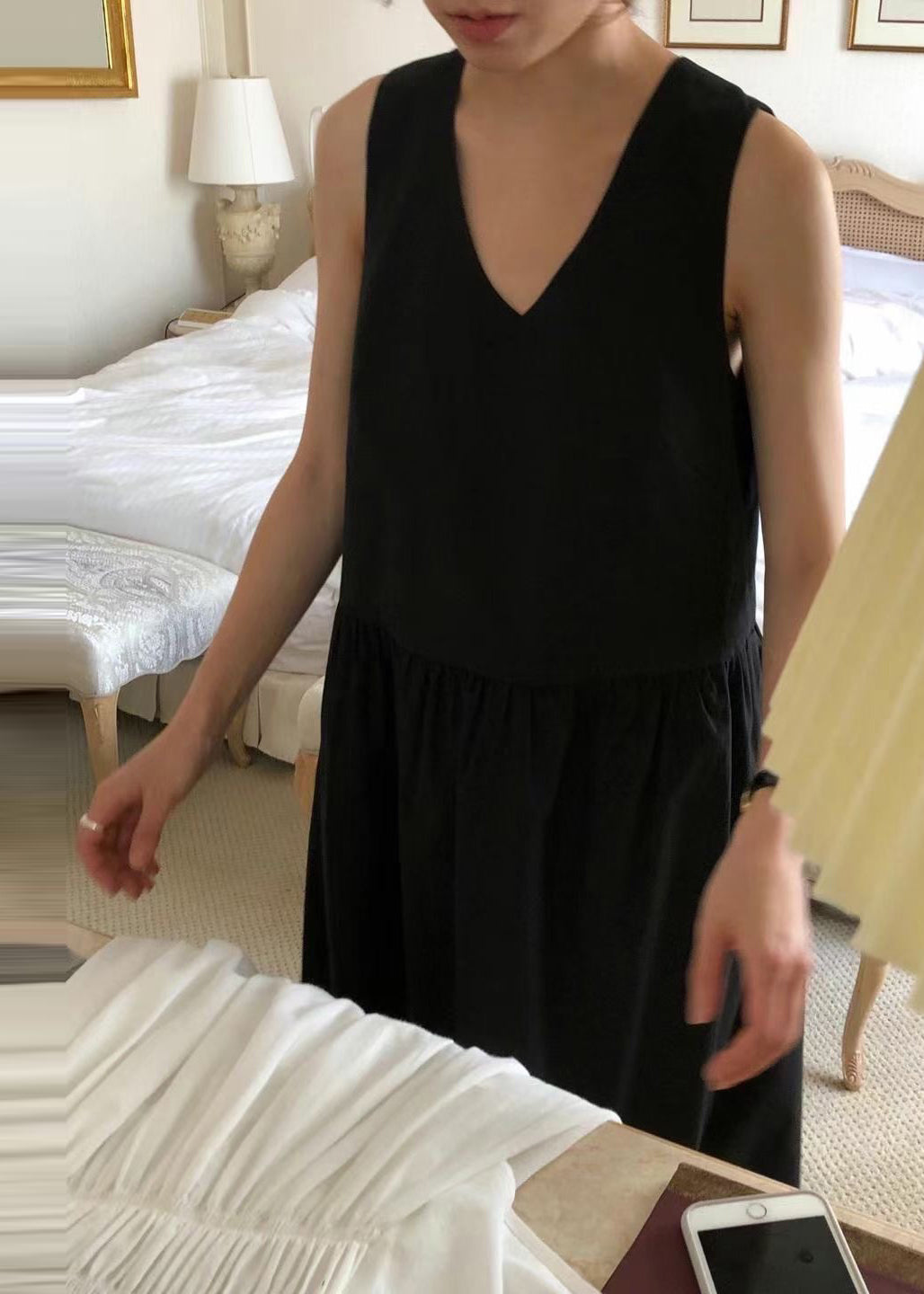 Holiday Backless Classy Sleeveless Cotton White Dress