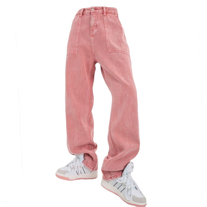 Y2K Pink Denim Jeans