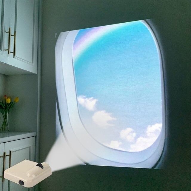 Airplane Window Wall Projector