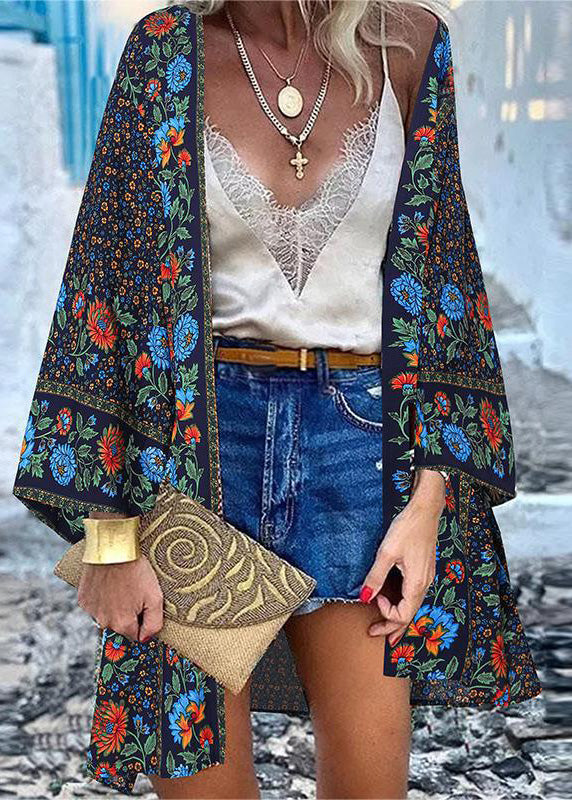 Cardigans Beach UPF 50+ Summer Print Oversized Cotton Art