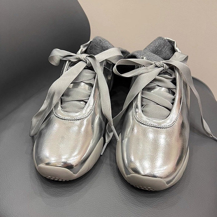 Ballet Satin Bow Sneakers