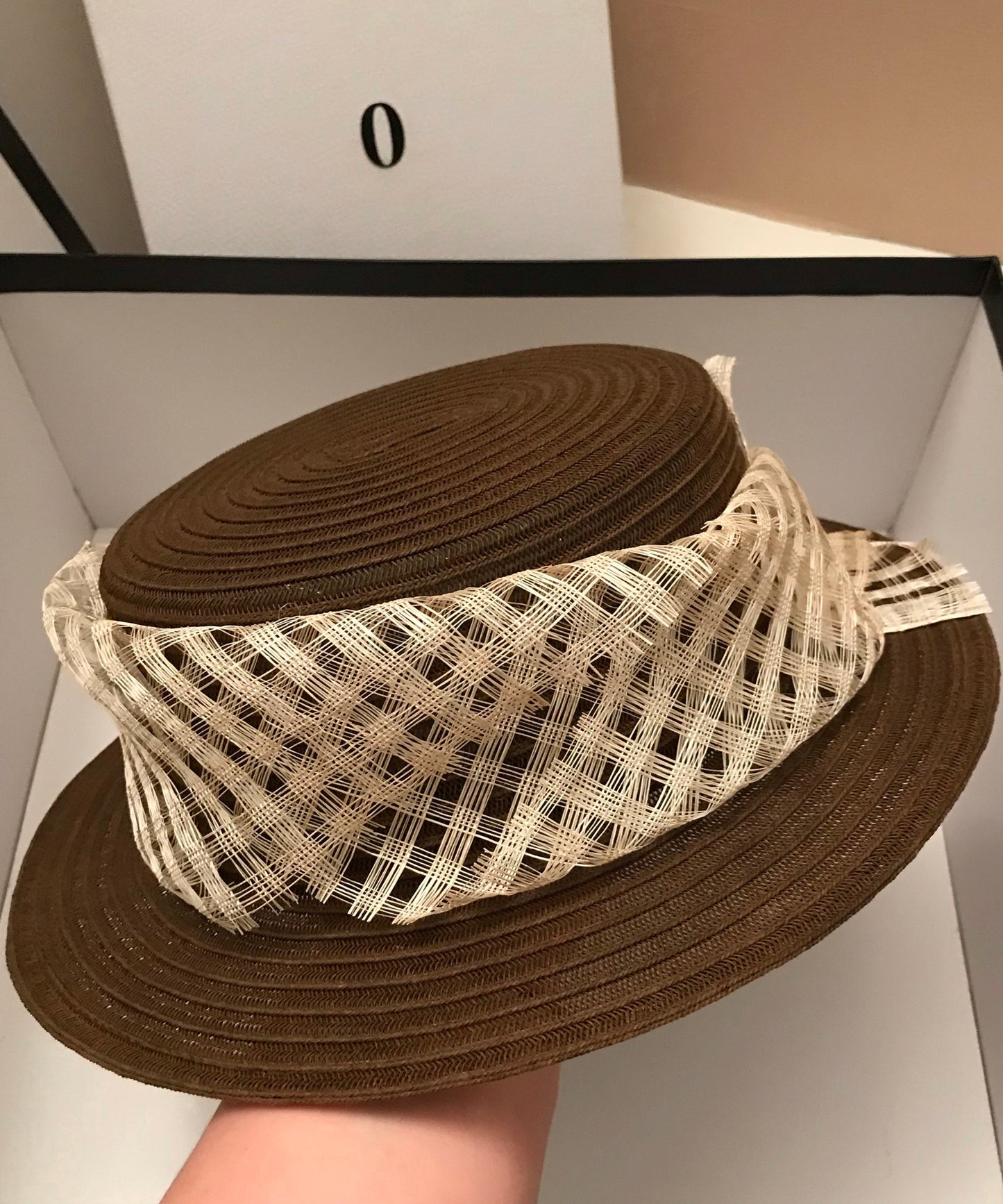 Versatile Cloche Holiday Woven Hat Straw Beautiful Brown
