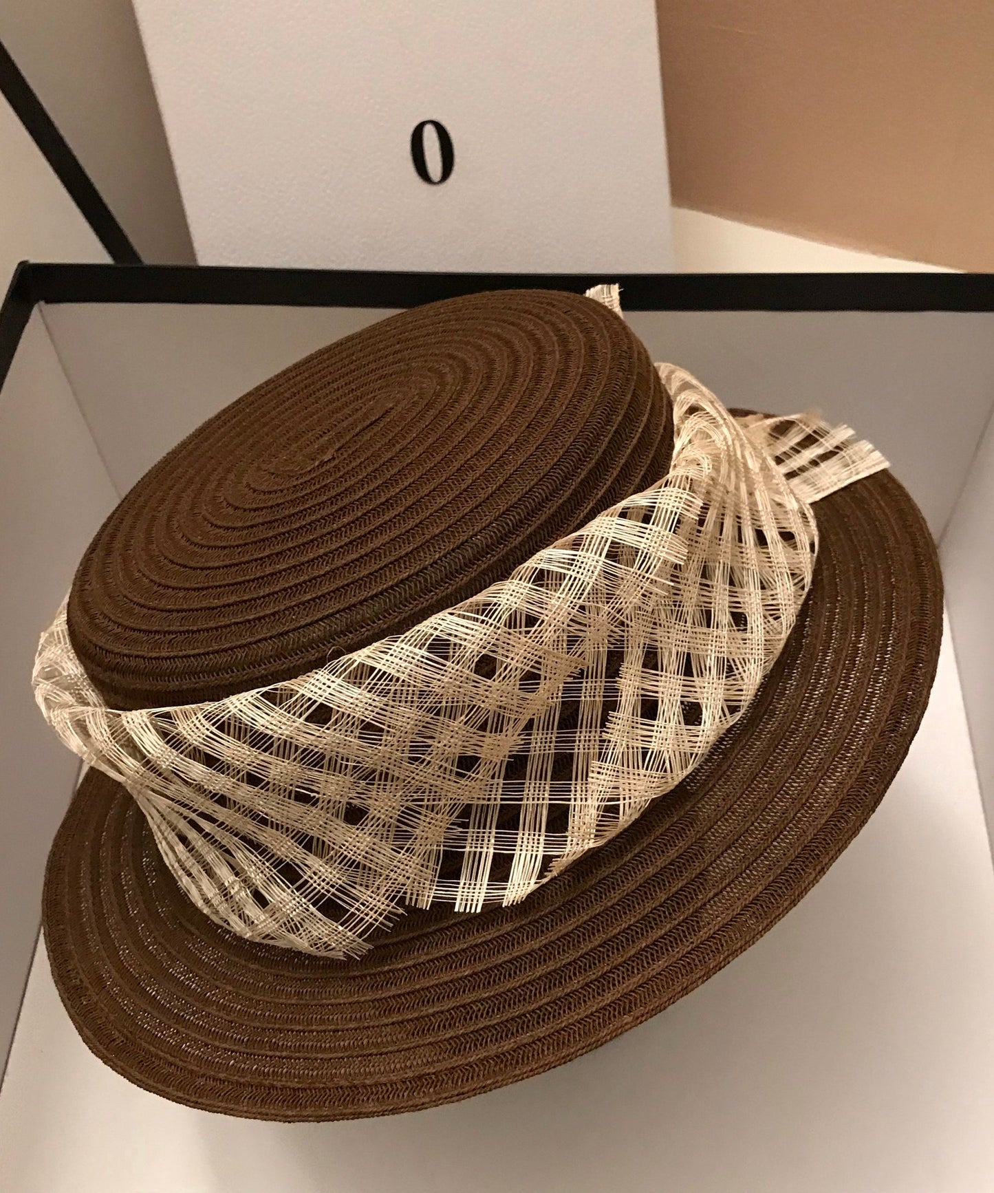 Versatile Cloche Holiday Woven Hat Straw Beautiful Brown