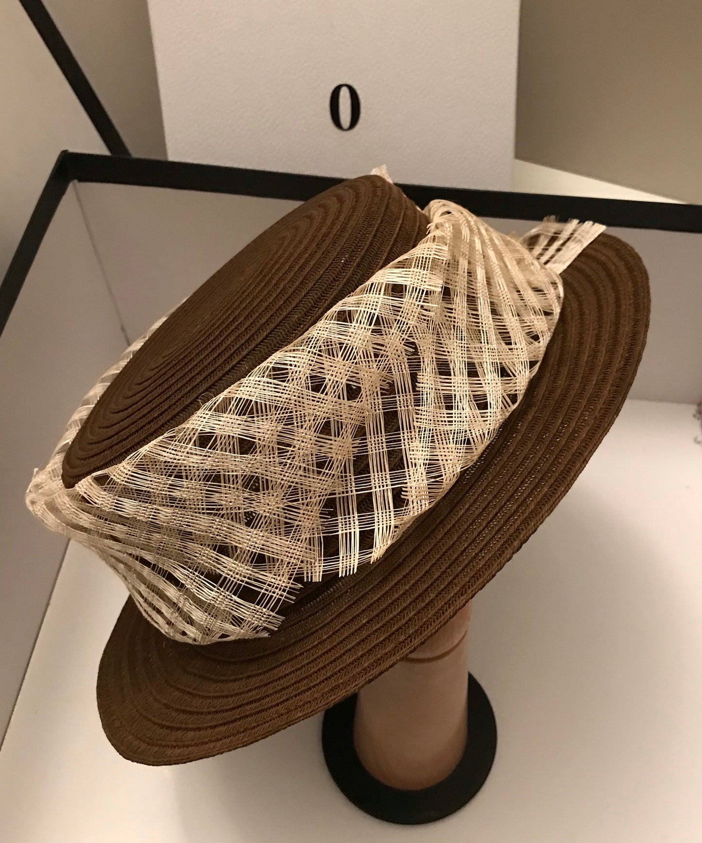 Versatile Cloche Holiday Woven Hat Straw Beautiful Brown
