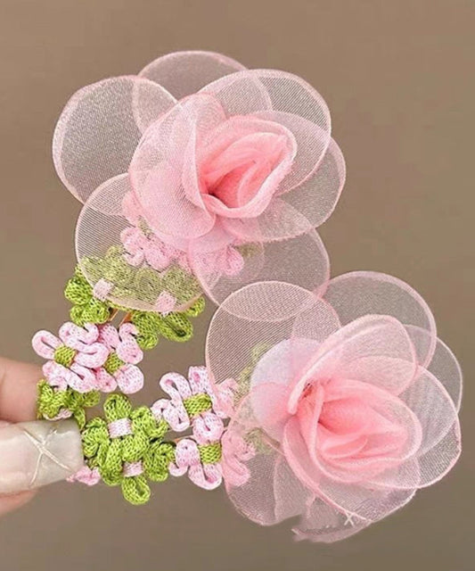 Floral Beautiful Tulle Hairpin Green Weave