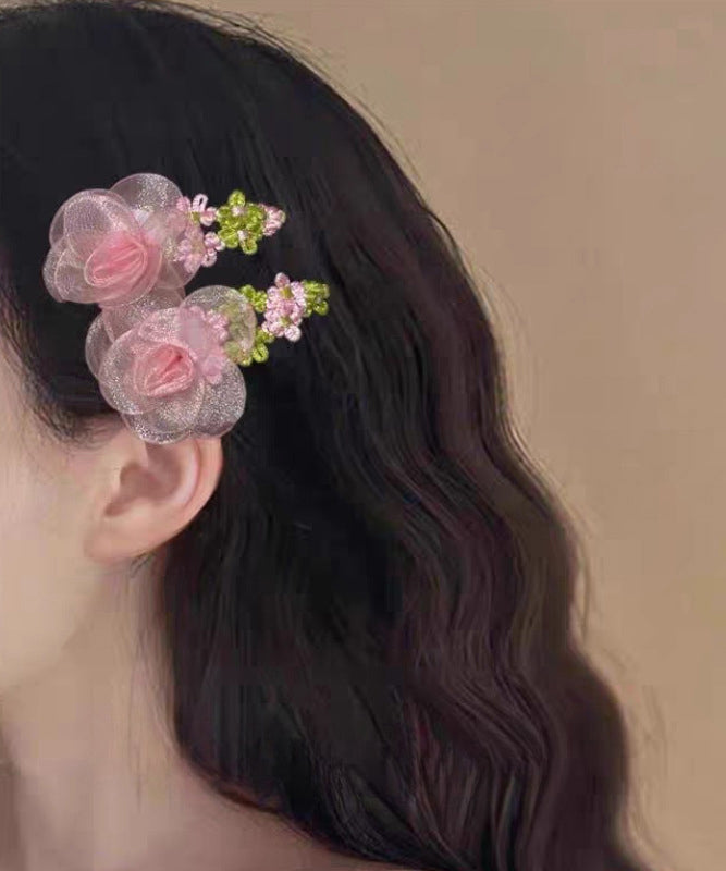 Floral Beautiful Tulle Hairpin Green Weave