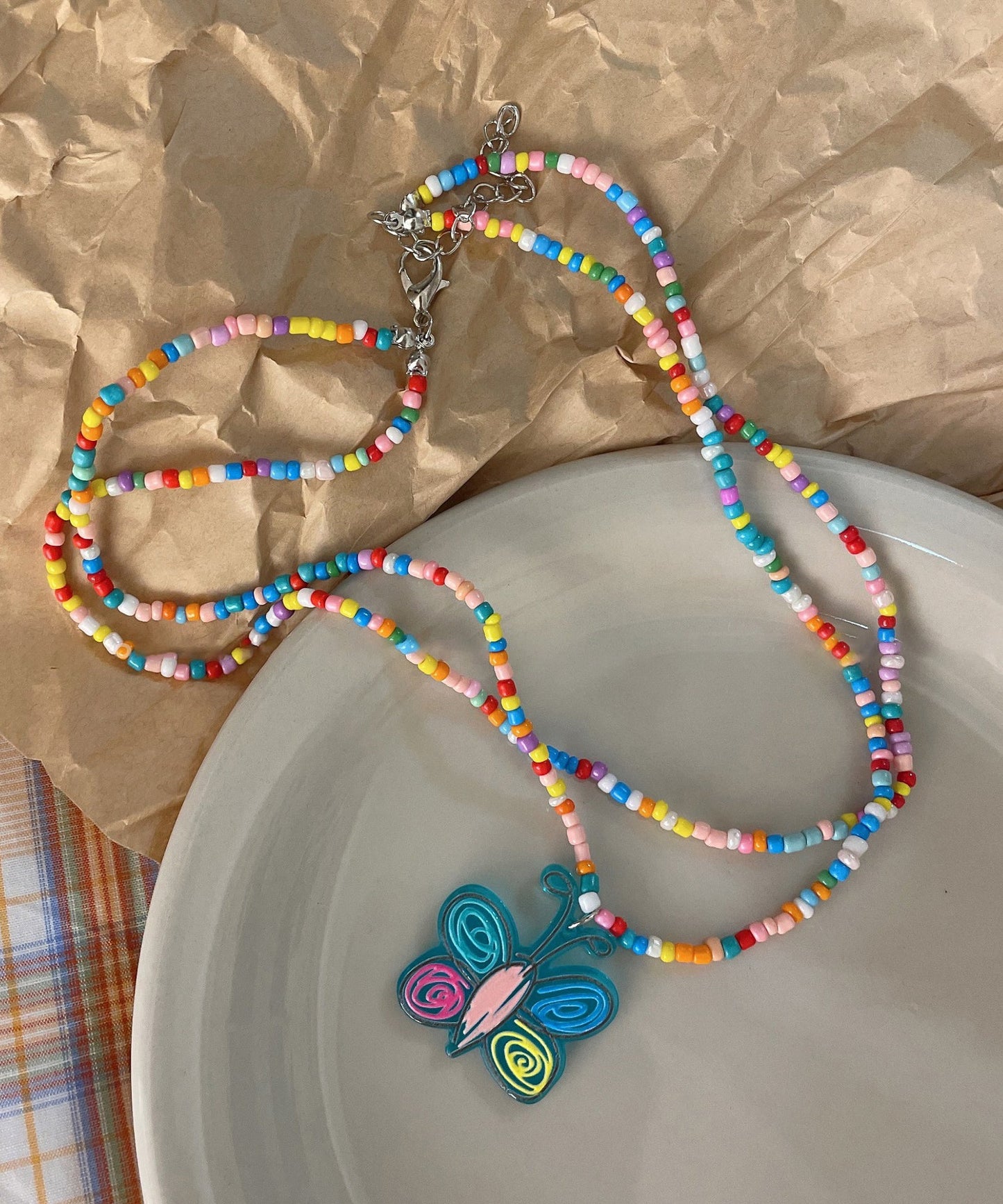 Beading Floral Layer Double Rainbow Alloy Beautiful