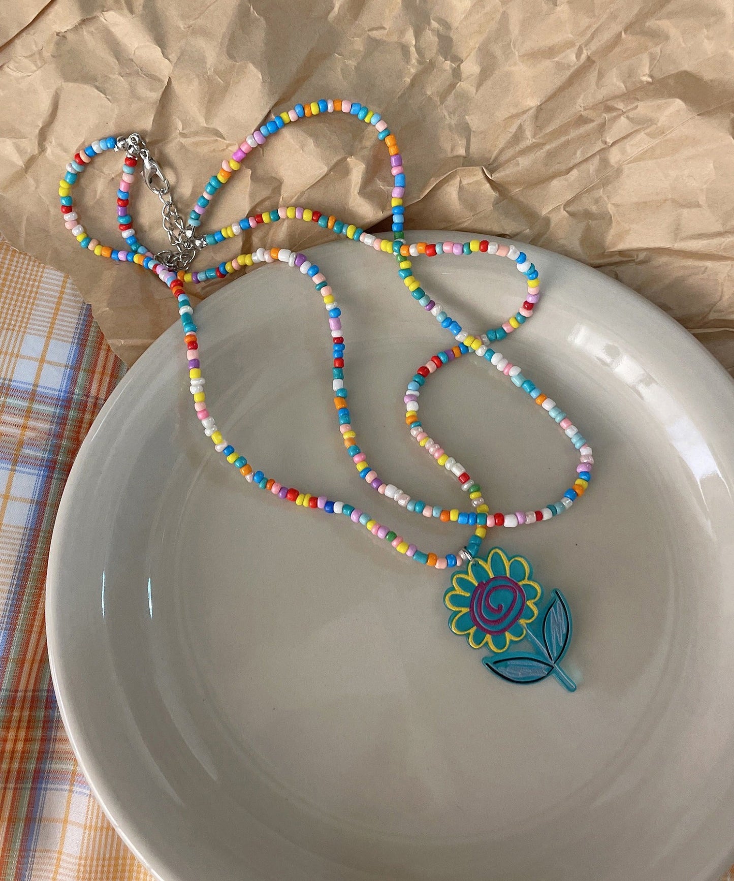 Beading Floral Layer Double Rainbow Alloy Beautiful