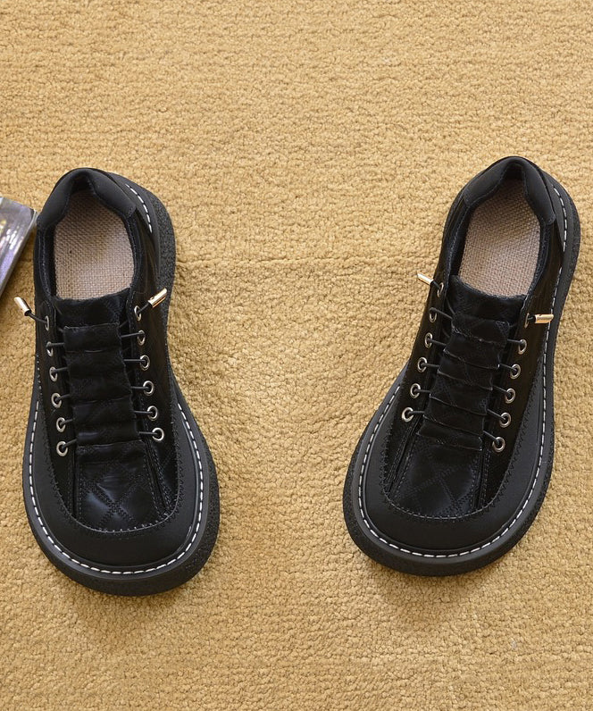 Comfortable Faux For Loafers Women Splicing Leather Beige