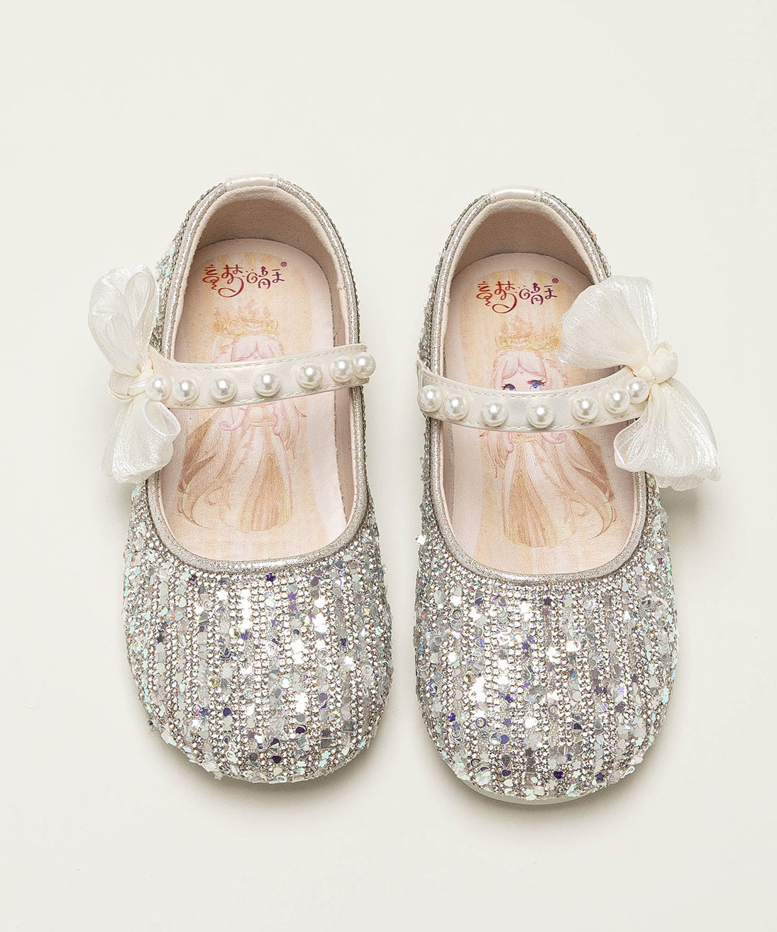 Bottom Soft New Beige 2025 Zircon Shoes Girls' Princess