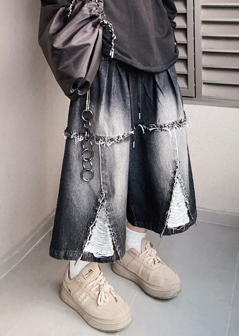 Design Black Original Summer Waist Elastic Shorts Oversized Men