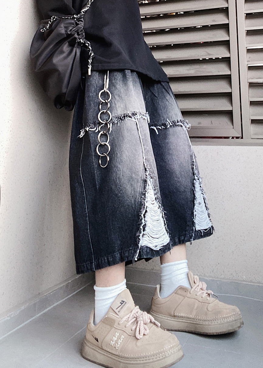 Design Black Original Summer Waist Elastic Shorts Oversized Men