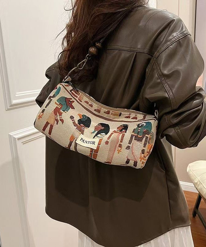 Bohemian Original Design Jacquard Canvas Satchel Bag Handbag YR026