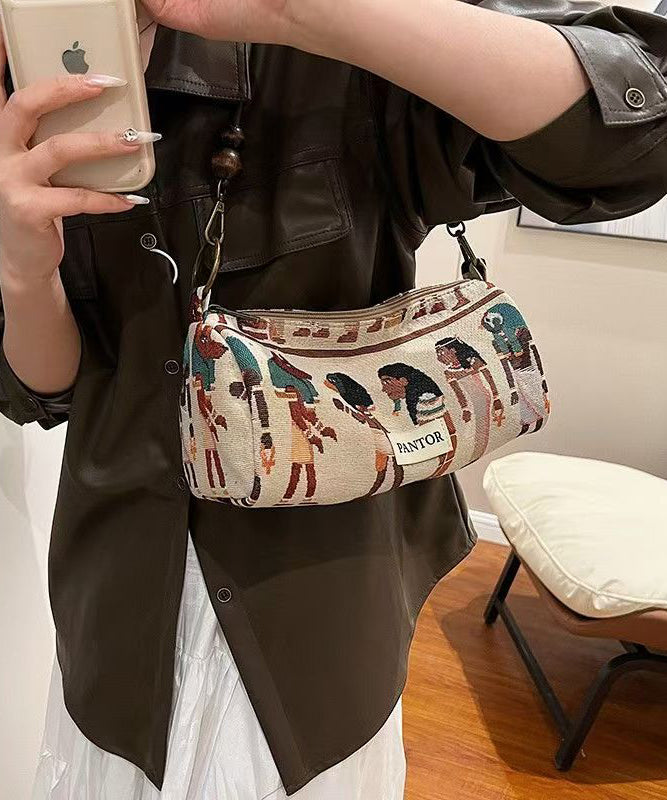 Bohemian Original Design Jacquard Canvas Satchel Bag Handbag YR026