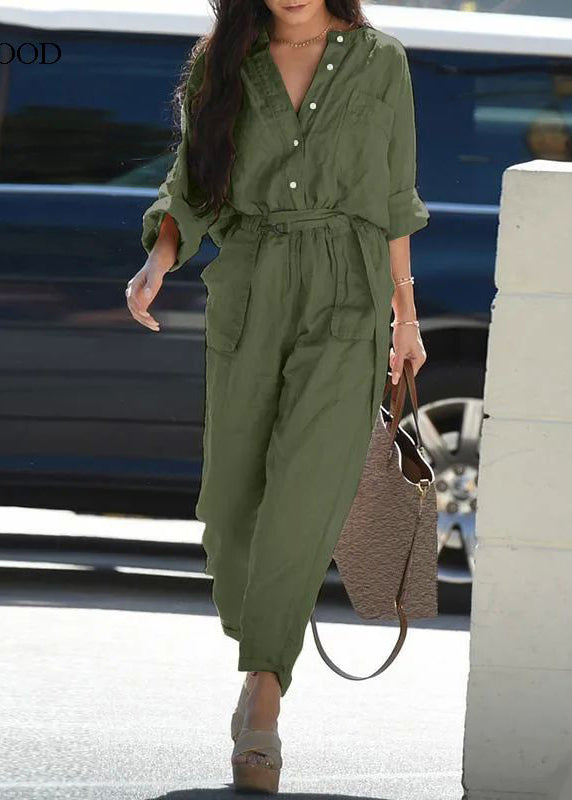 Collar Pockets Pan Bohemian Pink Peter Jumpsuit Fall Tunic