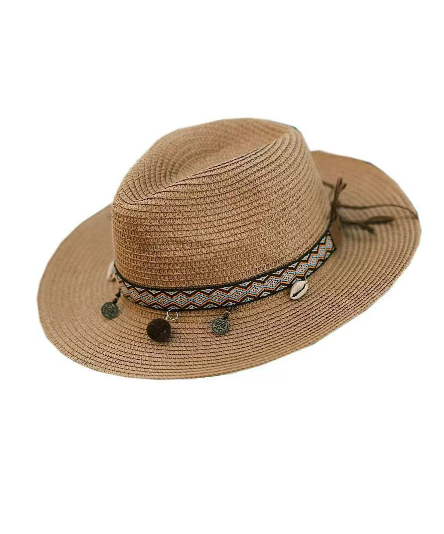 Cowboy Bohemian Beach Woven Straw Holiday Style Hat