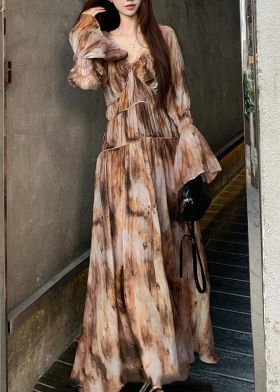 Two And Strap Tie Dress Long Pieces Bohemian Spaghetti Dye