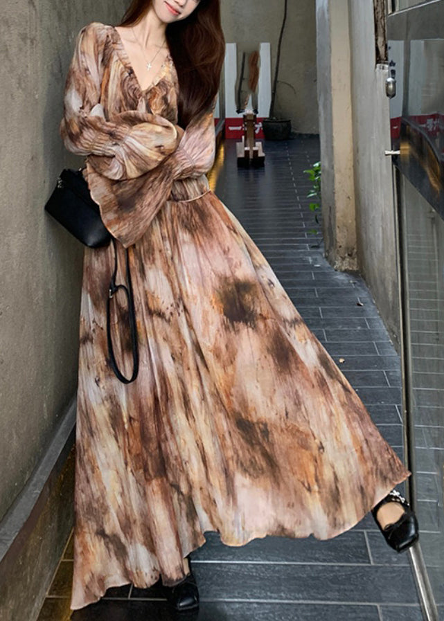 Two And Strap Tie Dress Long Pieces Bohemian Spaghetti Dye