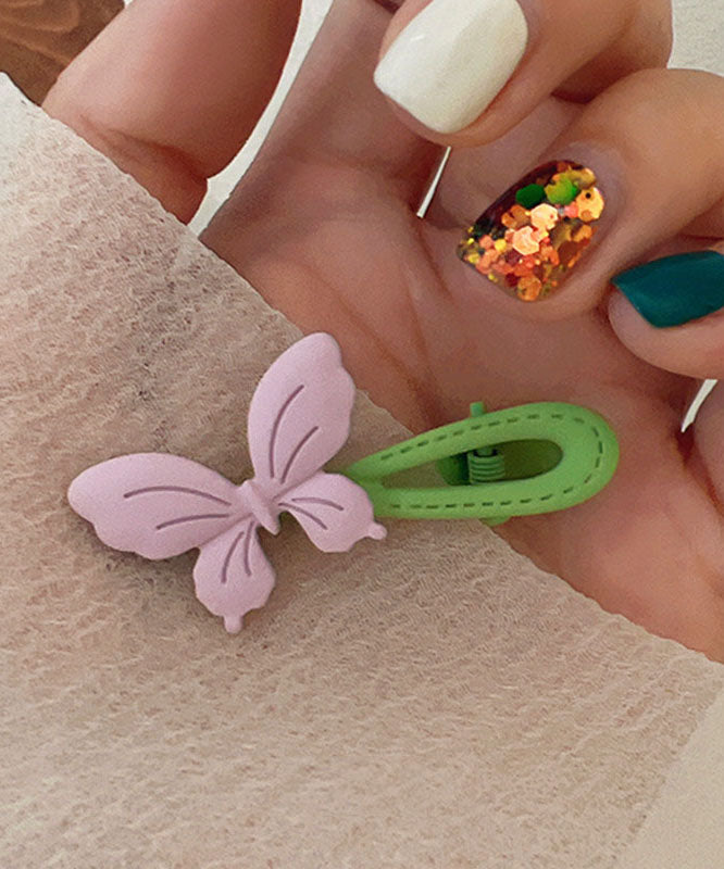 Light Green Boho Floral Acrylic Hairpin