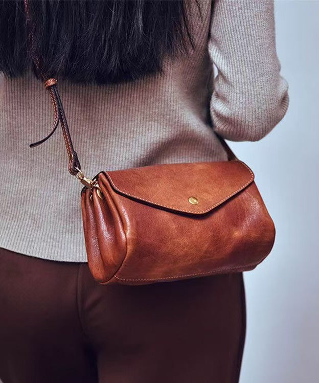 Bag Leather Cross-body Khaki Botique Durable Solid