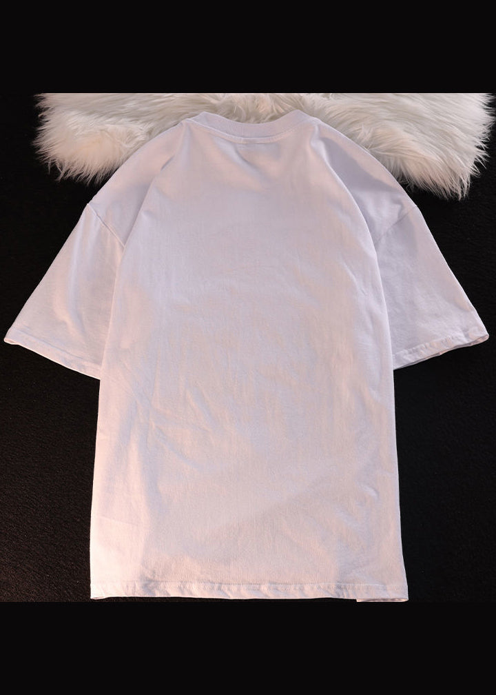 Embroideried Cotton Shirt Black O Men Summer T Neck Boutique