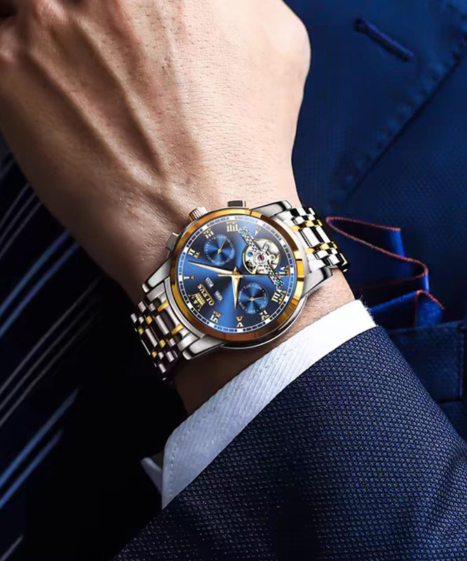 Movement Boutique Waterproof Blue Quartz Alloy Steel Stainless