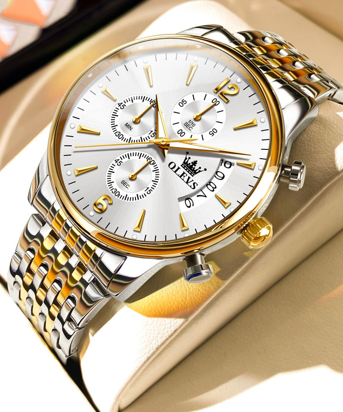 Movement Boutique Waterproof Blue Quartz Alloy Steel Stainless